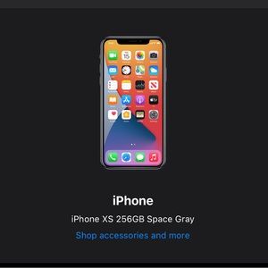 iPhone XS space gray